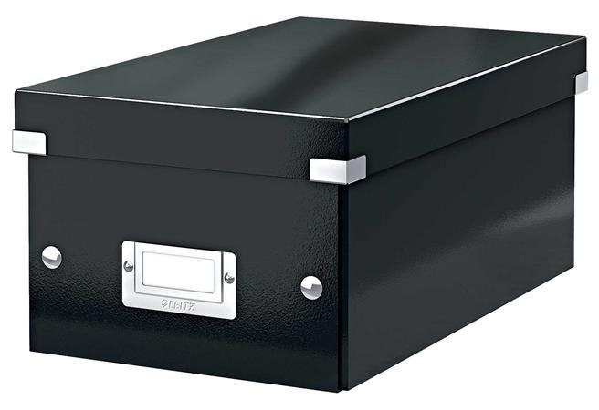 DVD-doboz, LEITZ "Click&Store", fekete DVD-doboz, LEITZ "Click&Store", fekete