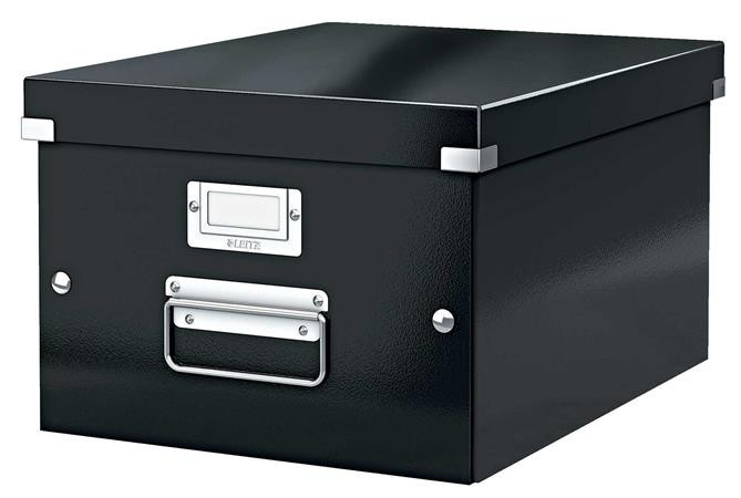 Image of Doboz, A4 méret, LEITZ "Click&amp;Store", fekete