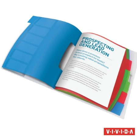 Image of Előrendező, A4, 6 részes, műanyag, ESSELTE "Vivida", áttetsző