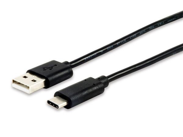 Image of Átalakító kábel, USB-C-USB 2.0, 1m, EQUIP