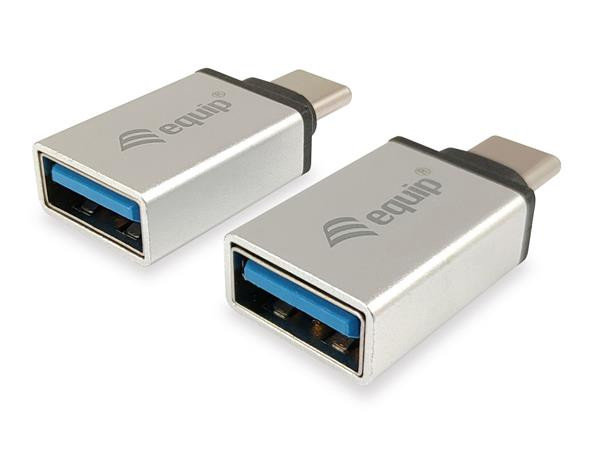 Image of Adapter, USB-C-USB-A átalakító, 2 db, EQUIP