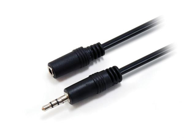 Image of Audio hosszabbítókábel, 3,5 mm jack, 2,5 m, EQUIP