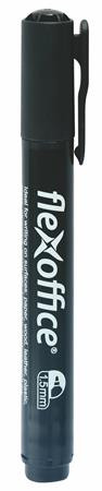 Image of Alkoholos marker, 1,5 mm, kúpos, FLEXOFFICE "PM03", fekete