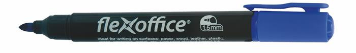 Image of Alkoholos marker, 1,5 mm, kúpos, FLEXOFFICE "PM03", kék