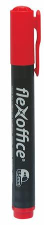Image of Alkoholos marker, 1,5 mm, kúpos, FLEXOFFICE "PM03", piros