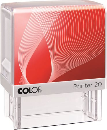 Image of Bélyegző, COLOP "Printer IQ 20" fehér ház - fekete párnával
