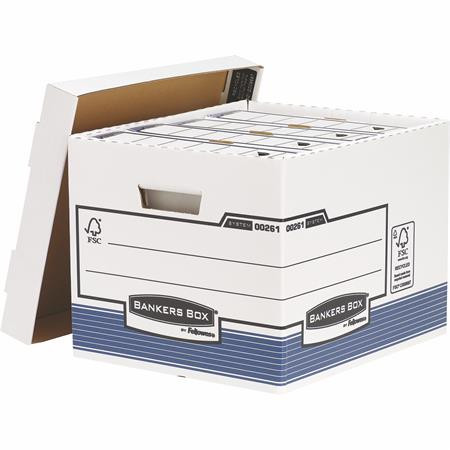 Image of Archiválókonténer, karton, standard, "BANKERS BOX® SYSTEM by FELLOWES®", kék