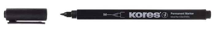 Image of Alkoholos marker, CD/DVD, 1 mm, KORES, fekete