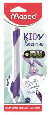 Írástanuló rollertoll, 0,7 mm, törölhető, MAPED "KIDY Learn MAGIC", nyuszi, lila