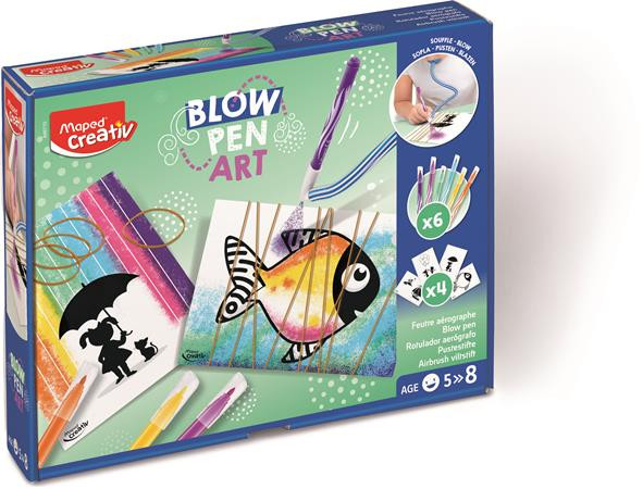 Image of Fújós filctoll készlet, MAPED CREATIV, "Blow pen Art", pop