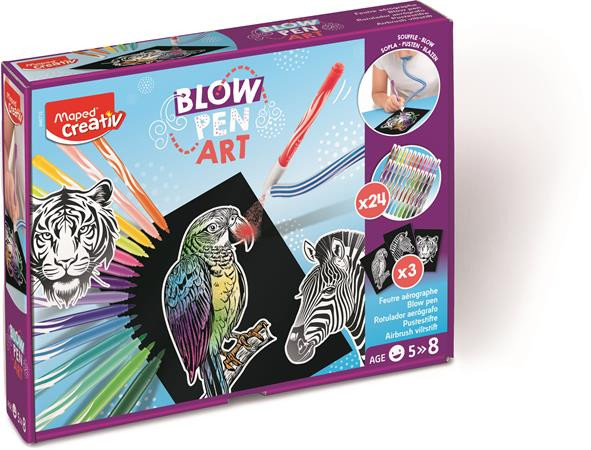 Image of Fújós filctoll készlet, MAPED CREATIV, "Blow pen Basic"