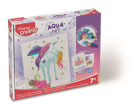 Image of Akvarell festőkészlet, MAPED CREATIV, "Aqua Art", unikornis