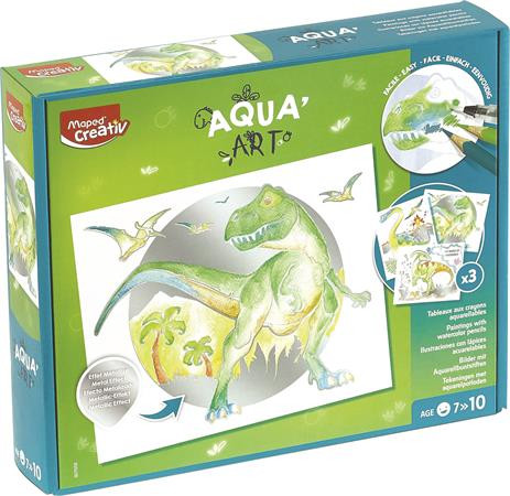 Image of Akvarell festőkészlet, MAPED CREATIV, "Aqua Art", dinoszaurusz