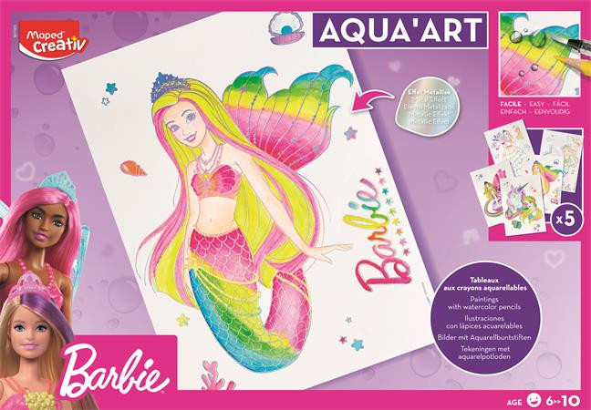 Image of Akvarell festőkészlet, MAPED CREATIV "Barbie Aqua Art - Maxi Set"