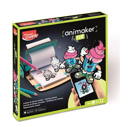Image of Animációkészítő készlet applikációval, mini, MAPED CREATIV "Animaker Flip", Pop