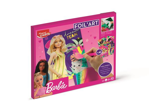 Image of Fóliás képkészítő készlet, MAPED CREATIV "Barbie Foil'Art"