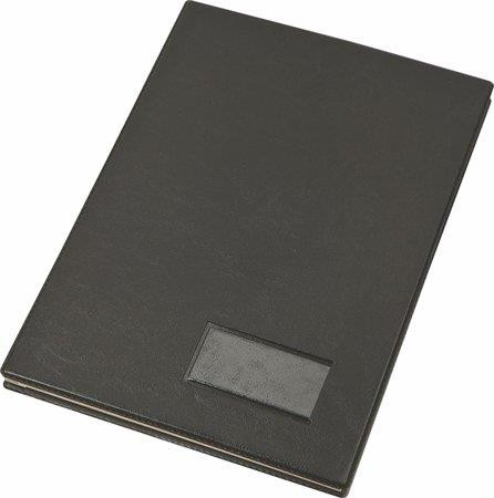 Image of Aláírókönyv, A4, 20 részes, karton, műbőr hatású borító, VICTORIA OFFICE, fekete