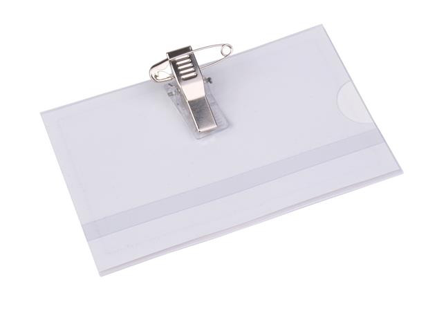 Image of Névkitűző, csíptetővel és tűvel, 88x54 mm, VICTORIA OFFICE