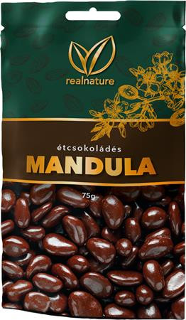 Image of Mandula, 75 g, REAL NATURE, étcsokoládés