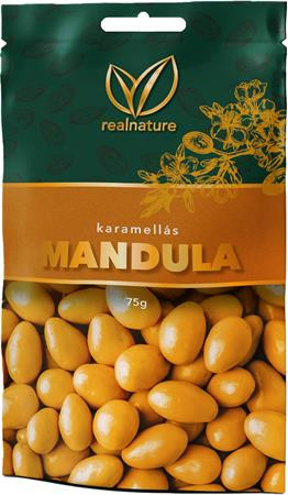 Image of Mandula, 75 g, REAL NATURE, karamellás