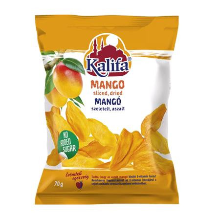 Image of Aszalt mangó, szeletelt, 70 g, KALIFA