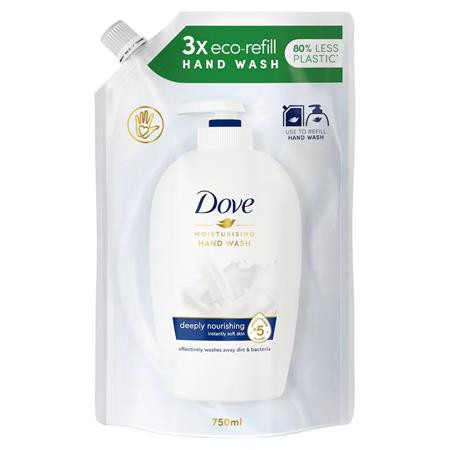 Image of Folyékony szappan, utántöltő, 750 ml, DOVE "Deeply Nourishing"