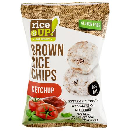 Image of Barnarizs chips, 60 g, RICE UP, ketchup