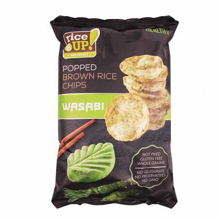 Image of Barnarizs chips, 60 g, RICE UP, wasabi
