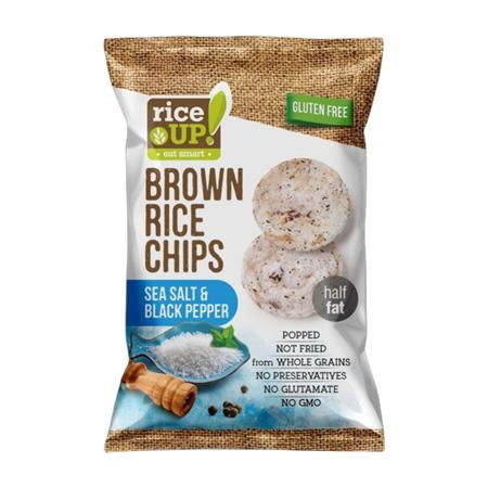 Image of Barnarizs chips, 60 g, RICE UP, sós-borsos