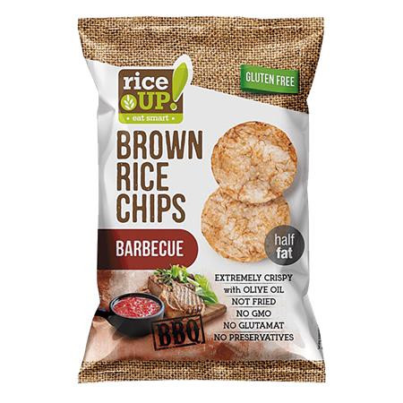 Image of Barnarizs chips, 60 g, RICE UP, barbecue