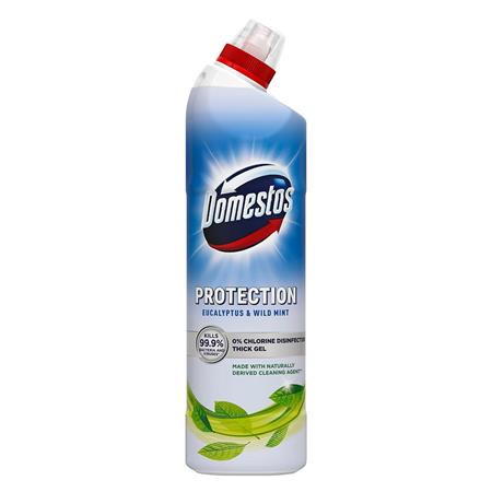 Image of Általános fertőtlenítőszer, klórmentes, 0,7 l, DOMESTOS "Protection", eukaliptusz-vadmenta