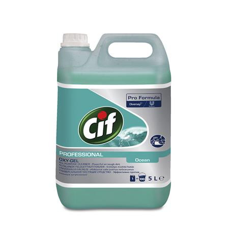 Image of Általános tisztító- és fertőtlenítőszer, 5 l, CIF "Professional Oxy-Gel", óceán
