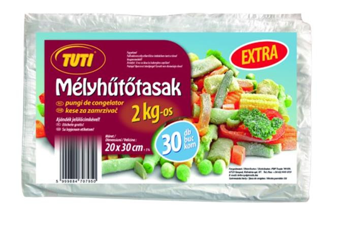 Image of Mélyhűtőzacskó, 2 kg, 30 db, TUTI