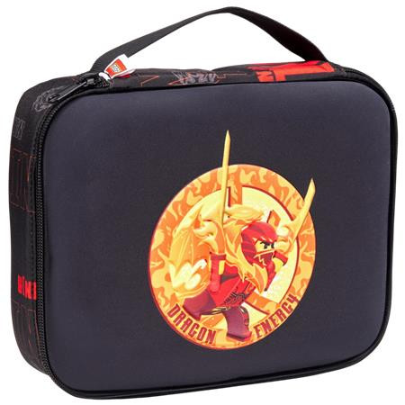 Image of Uzsonnás táska, LEGO "Ninjago Dragon Energy", fekete-mintás