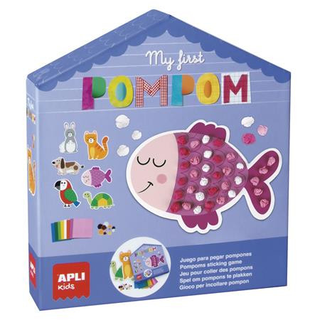 Image of Kreatív készségfejlesztő készlet, APLI Kids "My first Pompom", állatok