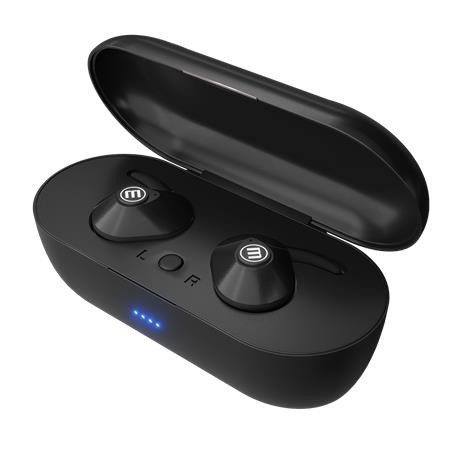 Image of Fülhallgató, vezeték nélküli, Bluetooth 5.0, mikrofonnal, MAXELL "Mini Duo", fekete