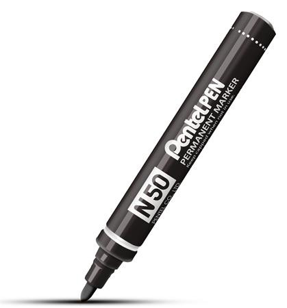 Image of Alkoholos marker, 2 mm, kúpos, PENTEL "N50", fekete