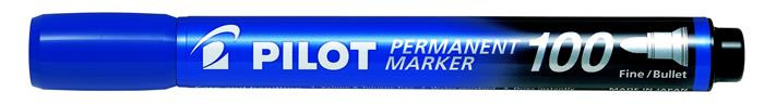 Image of Alkoholos marker, 1 mm, kúpos, PILOT "Permanent Marker 100", kék