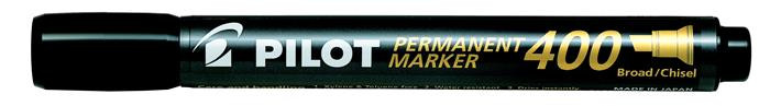Image of Alkoholos marker, 1,5-4 mm, vágott, PILOT "Permanent Marker 400", fekete