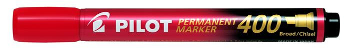 Image of Alkoholos marker, 1,5-4 mm, vágott, PILOT "Permanent Marker 400", piros