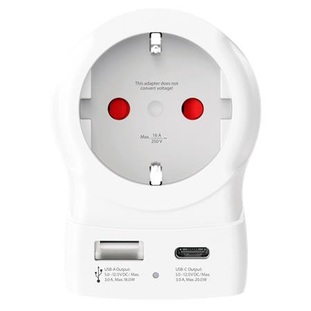 Image of Adapter, Egyesült Királyságba utazóknak, USB-C + USB-A, SKROSS