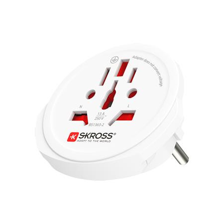 Image of Adapter, Európába utazóknak, földelt, SKROSS