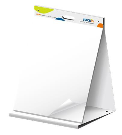Image of Asztali flipchart tömb, öntapadó, 584x508 mm, 20 lap, STICK N, fehér