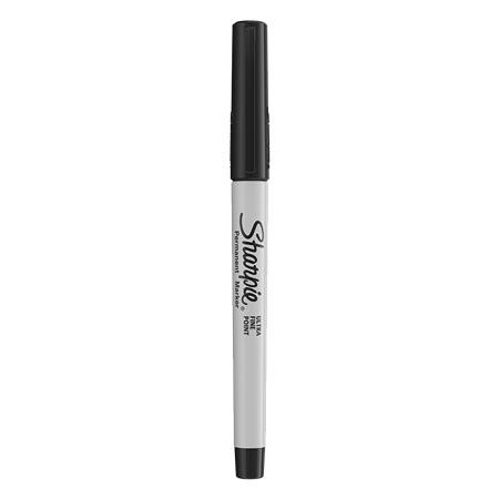 Image of Alkoholos marker, 0,5 mm, kúpos, SHARPIE "Ultra Fine Point", fekete