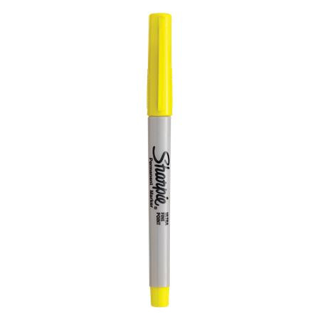 Image of Alkoholos marker, 0,5 mm, kúpos, SHARPIE "Ultra Fine Point", sárga