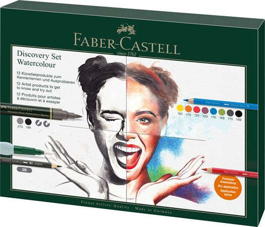 Image of Készlet akvarell technikához, FABER-CASTELL "Discovery Set Albrecht Dürer", 12 db-os szett