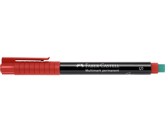 Image of Alkoholos marker, OHP, 0,4 mm, FABER-CASTELL "Multimark 1523", piros