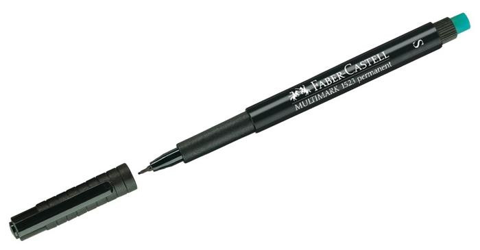 Image of Alkoholos marker, OHP, 0,4 mm, FABER-CASTELL "Multimark 1523", fekete