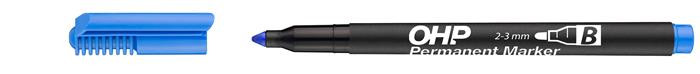 Image of Alkoholos marker, OHP, 2-3 mm, B, ICO, kék