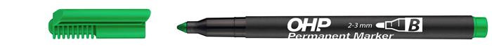 Image of Alkoholos marker, OHP, 2-3 mm, B, ICO, zöld